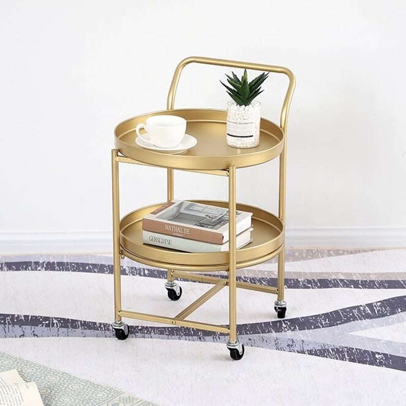 ワゴン キャスター付 ワゴン ゴールド トロリー ミラーワゴン 2段 ワゴン キャスター付 ワゴン ゴールド トロリー ミラーワゴン 2