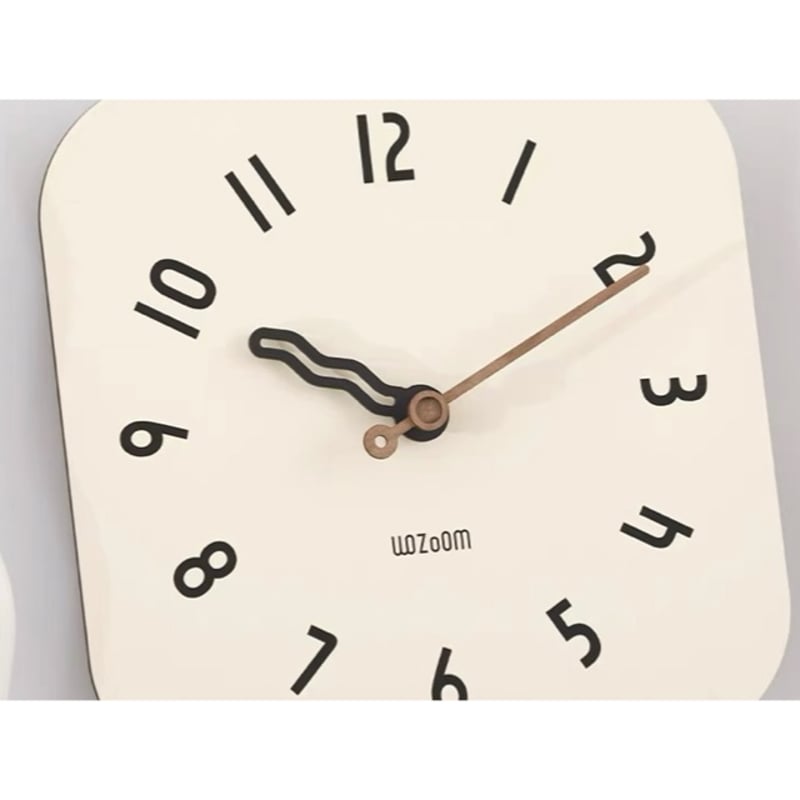 LEDライト付き ウエーブ クリア クロック 全3色 掛け時計 | 70PARK