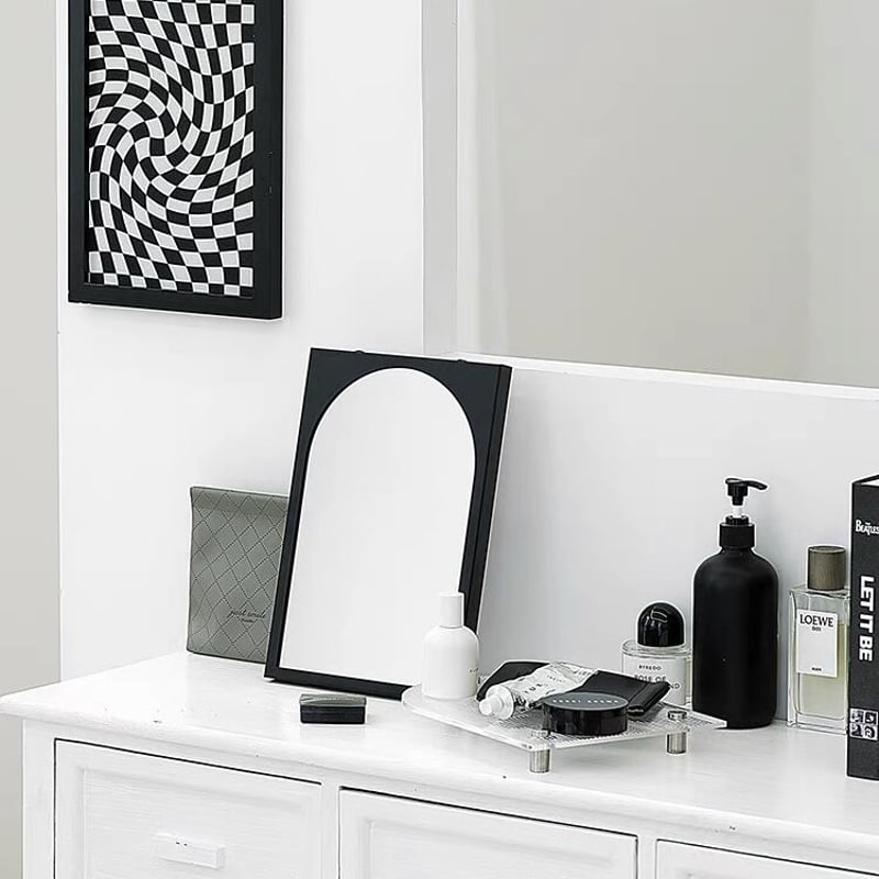 アーチ型 アイアン 卓上 壁掛け ミラー 全3色 鏡 | 70PARK