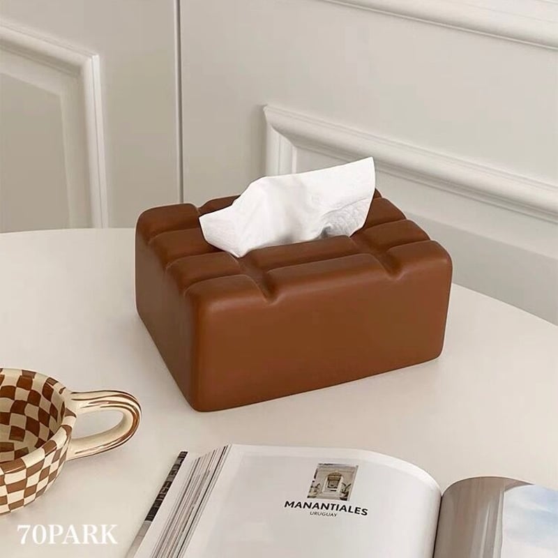 セラミック 板 チョコレート モチーフ ティッシュケース | 70PARK