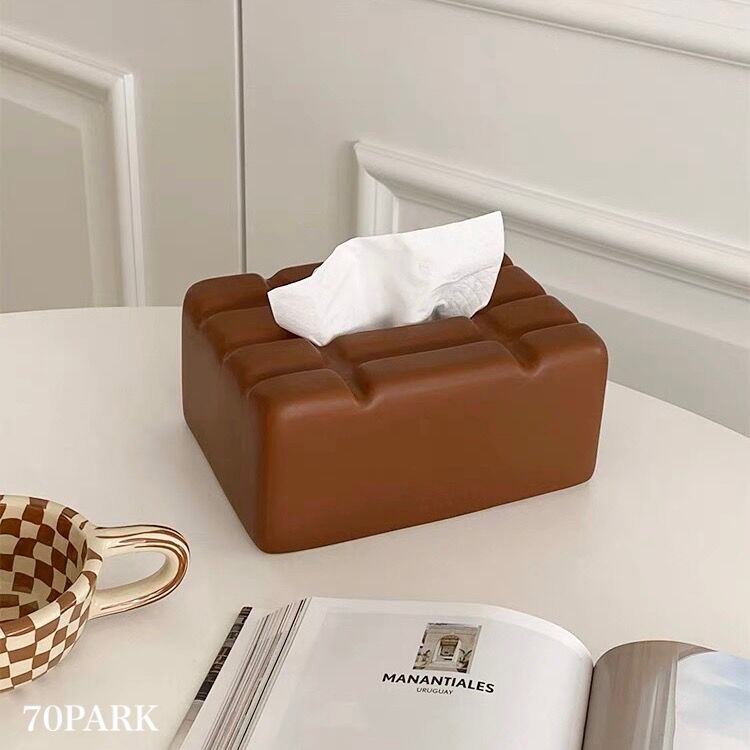 セラミック 板 チョコレート モチーフ ティッシュケース | 70PARK