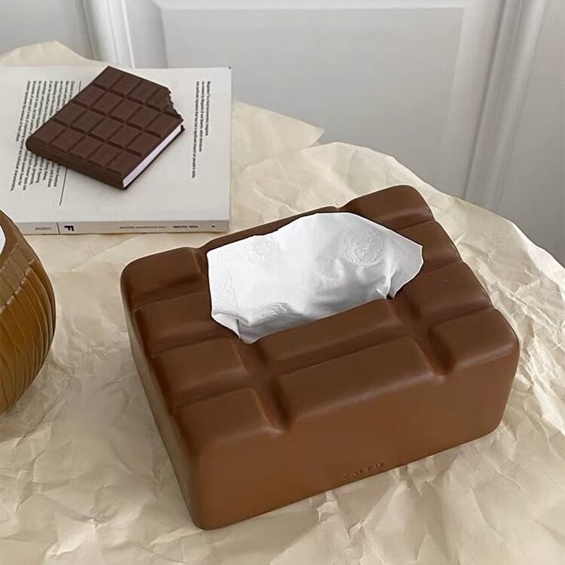 セラミック 板 チョコレート モチーフ ティッシュケース | 70PARK