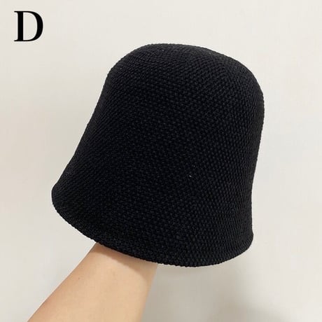 【即納】#リネン シンプル バケットハット 全4色 帽子
