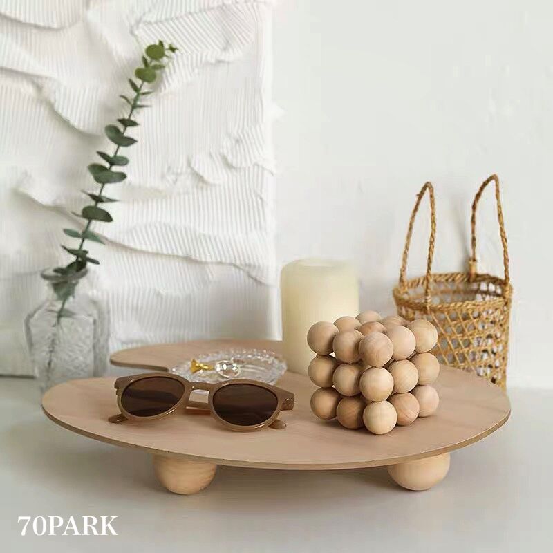 即納】#脚付き パレット型 木製 アクセサリートレイ 小物置き | 70PARK