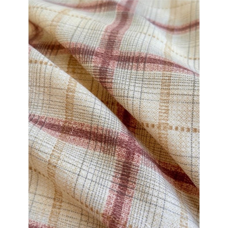 オレンジ ミックス チェック柄 布団カバーセット 全2サイズ オール