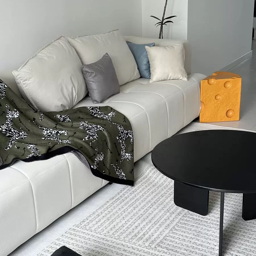 ゼブラ柄 ニット ブランケット 130×170 膝掛け マルチカバー | 70PARK