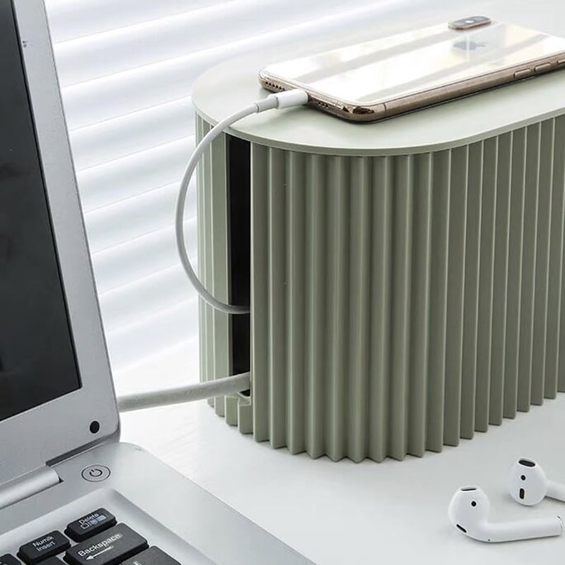 即納】#電源タップ 収納 ケーブルボックス 全3色 2サイズ | 70PARK