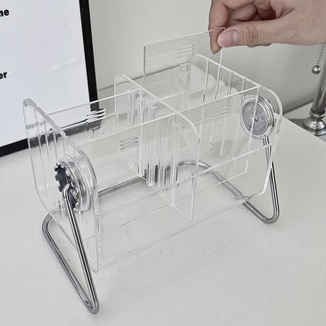 #クリア アクリル マルチ スタンド ブラシ コスメ 収納