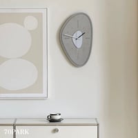 #マット グレー ニュアンス デザイン アート クロック 全3種 壁掛け時計