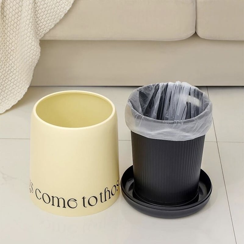 バイカラー レタリング ダストボックス ゴミ箱 | 70PARK