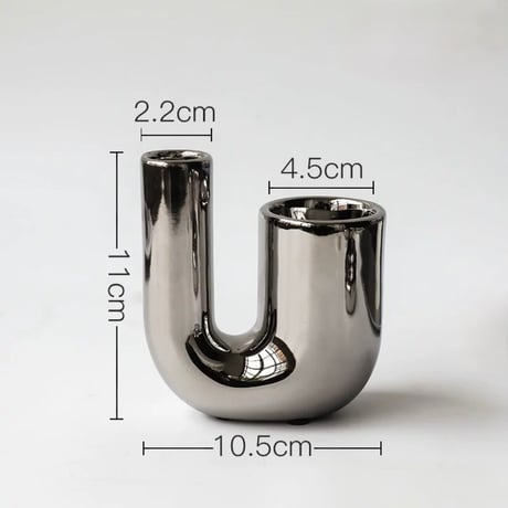 【即納】#メタリック キャンドルホルダー 全3種 オブジェ