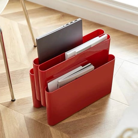 #4ポケット マガジンラック 全4色 収納 ブックスタンド