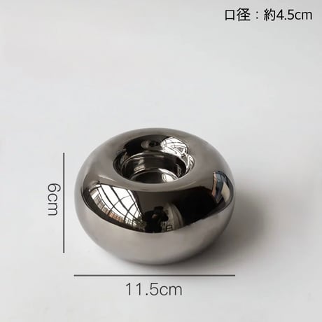 【即納】#メタリック キャンドルホルダー 全3種 オブジェ