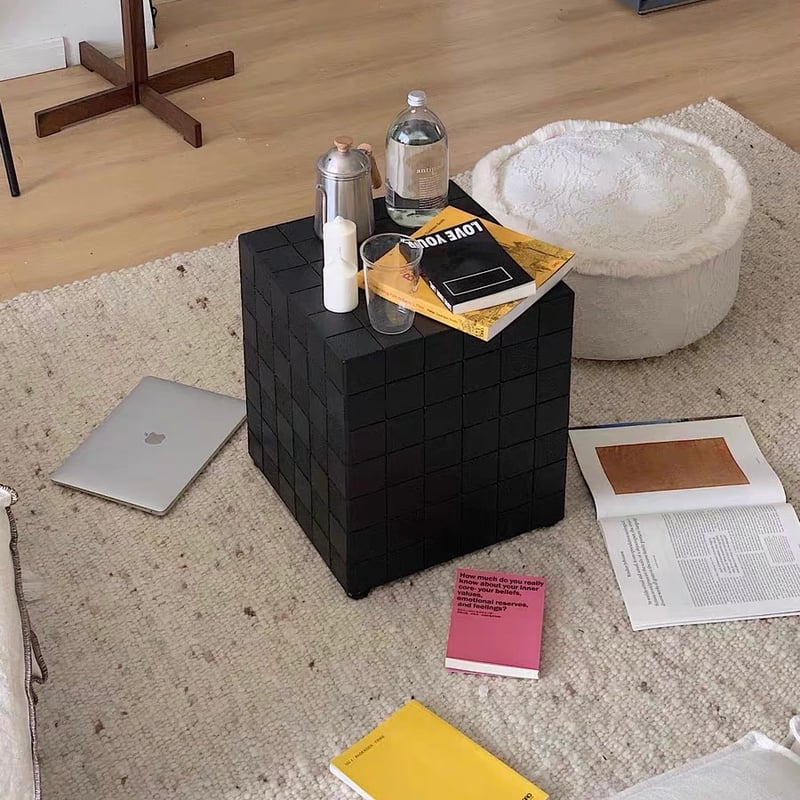 【2日間限定】タイルキューブ サイドテーブル スツール オブジェ タイルキューブ サイドテーブル スツール オブジェ - メルカリ