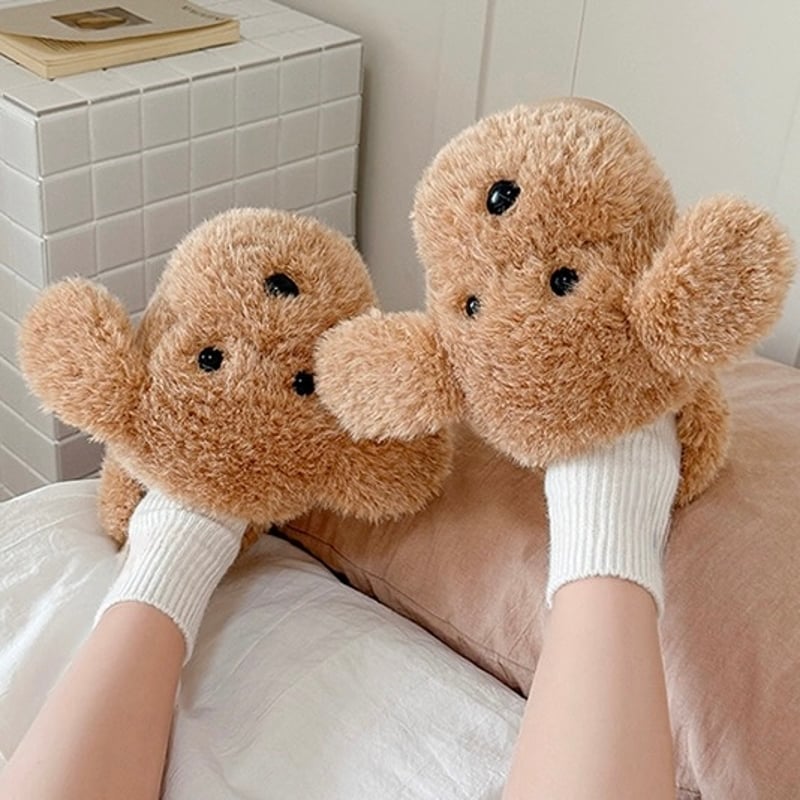 ほわほわ パピー ルームシューズ 全2色 3サイズ 室内 スリッパ 履く