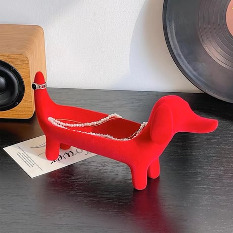 #ダックスフンド モチーフ アクセサリー トレイ 全3色 犬