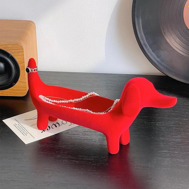 ダックスフンド モチーフ アクセサリー トレイ 全3色 犬 | 70PARK