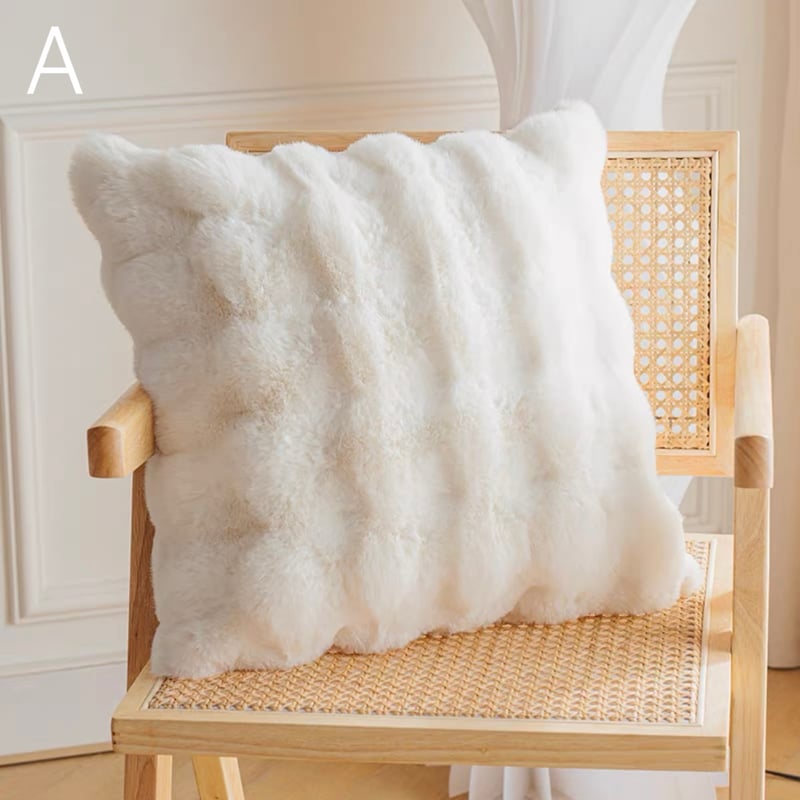 アルパカ クッションカバー クッション リアルファー クッションカバー フェイクファー 豹柄 45cm/60cm(cu-0043a