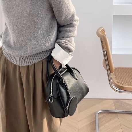 【即納】#コインケース付 ミニ ボストン バッグ 全3色 ショルダー