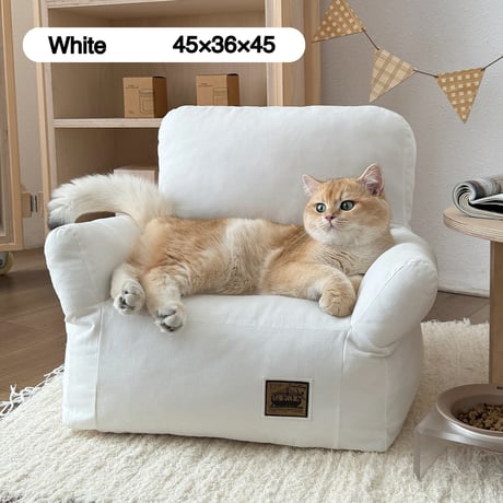 #ふんわり 小型 無地 ペットソファ 全2色 犬 猫 ペットベッド ペット用品 ペットクッション 洗える