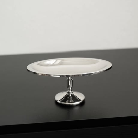 #ステンレス シルバー オーバル型 脚付き ミニ トレイ 収納 アクセサリートレイ