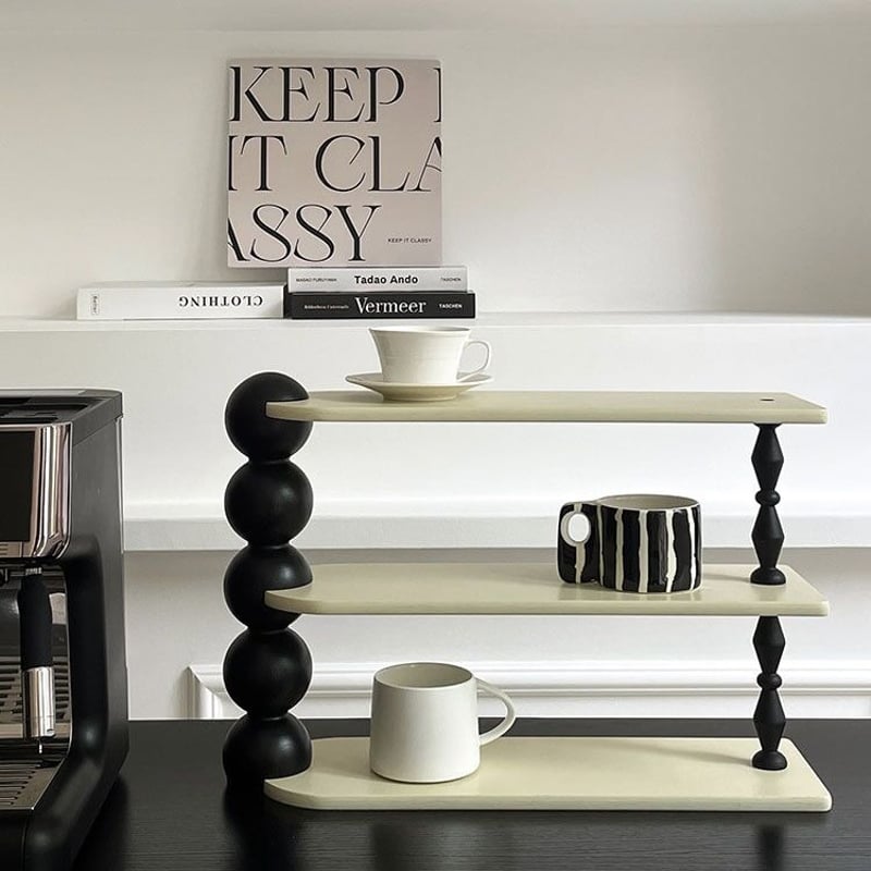 モダン ボール デザイン 三段 収納 ディスプレイラック | 70PARK