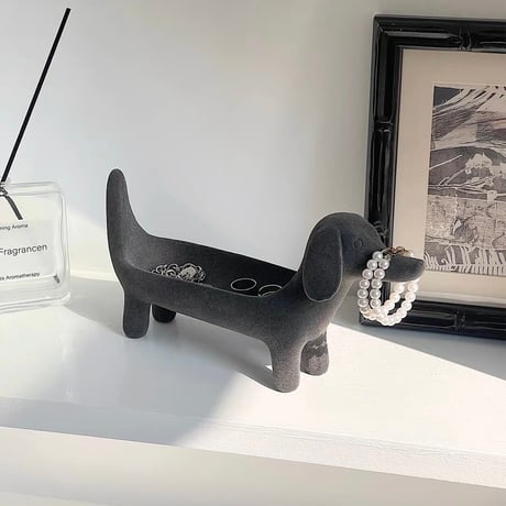 #ダックスフンド モチーフ アクセサリー トレイ 全3色 犬