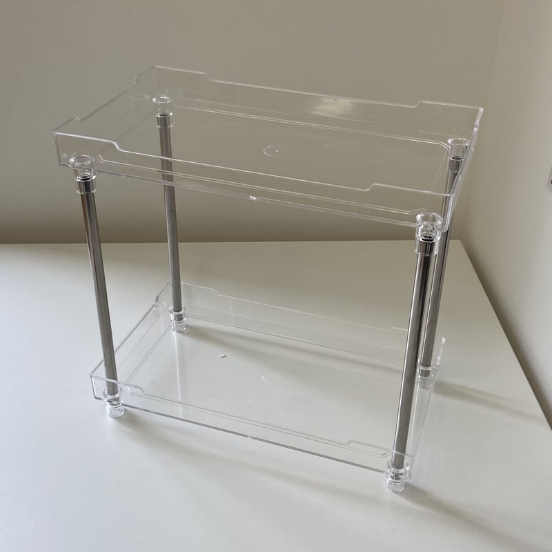 PRADA アクリル 2段収納ラック PRADA アクリル 2段収納ラック