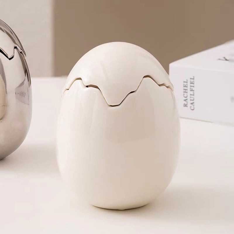 エッグ モチーフ セラミック 小物入れ 全4色 たまご 収納 | 70PARK