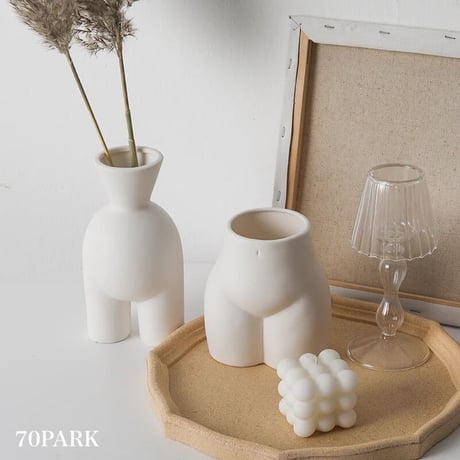 #ヒップ型 ボディアート フラワーベース 全2タイプ 花瓶