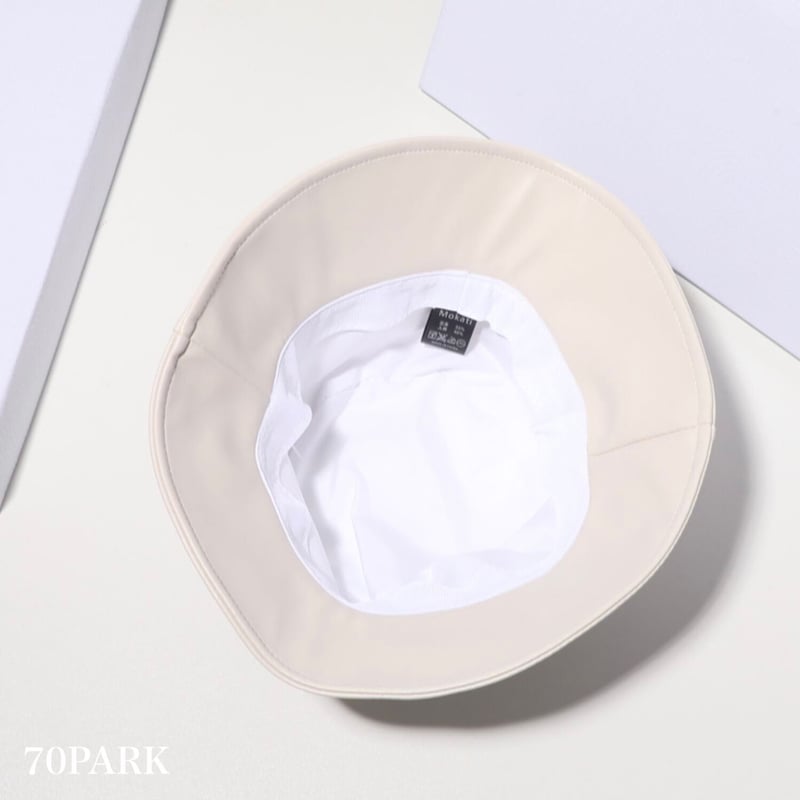 即納】#フェイクレザー バケットハット 全4色 帽子 | 70PARK