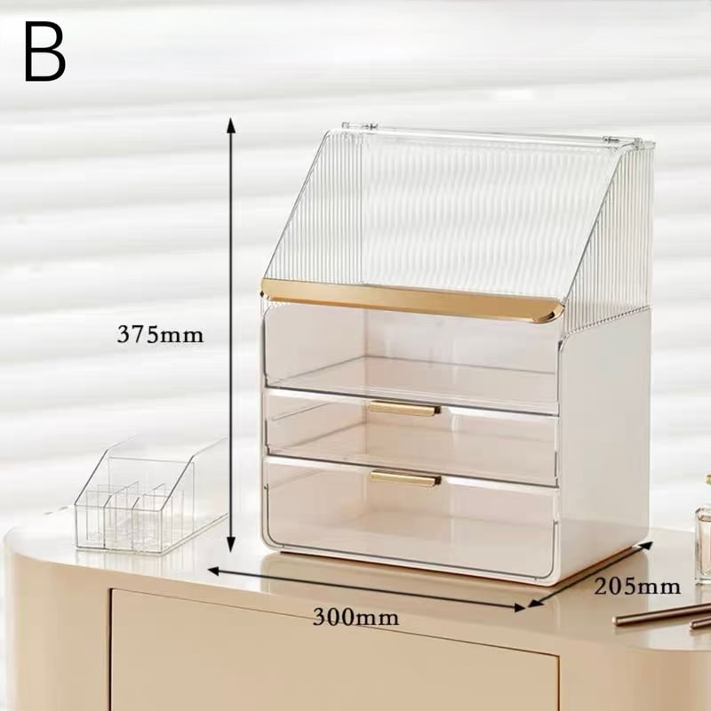 大容量 蓋付き 引き出し コスメ収納 ボックス 全2色 | 70PARK