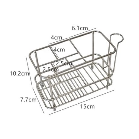 【即納】#ステンレス シルバー カップホルダー付き マルチ スタンド 収納