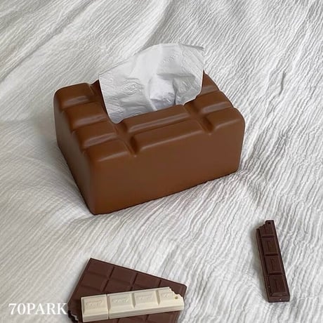 #セラミック 板 チョコレート モチーフ ティッシュケース