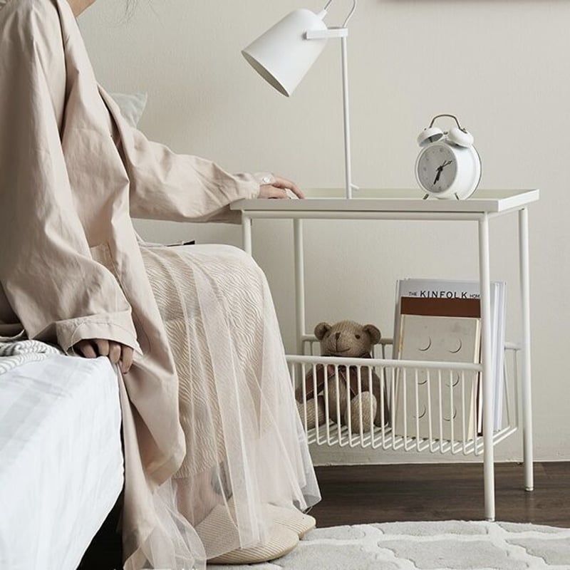 即納】#モノトーン 収納 マガジン ラック サイドテーブル 全2色