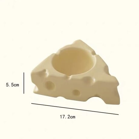 #チーズ モチーフ キャンドルホルダー  全5色 トレイ