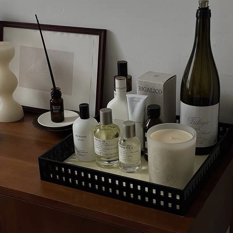 モノトーン アクリル スクエア 穴あき トレイ | 70PARK