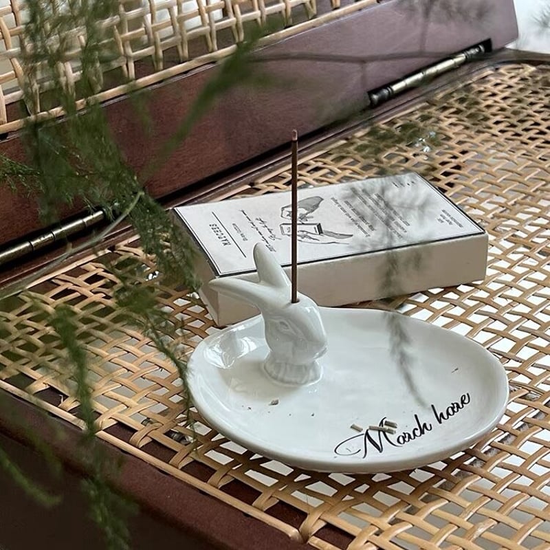 うさぎ モチーフ インセンスホルダー トレイ お香立て | 70PARK