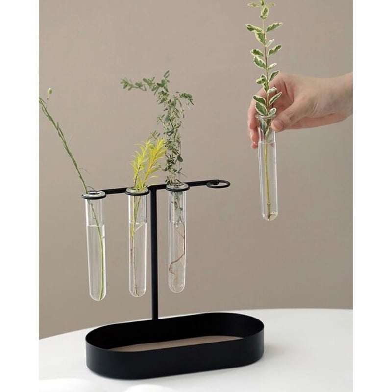 一輪挿し 試験管付き 収納 トレイ 全2色 小物入れ 花瓶 | 70PARK