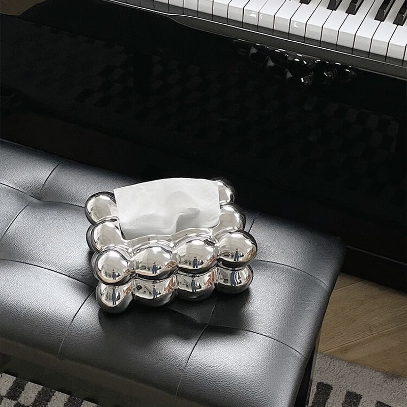 ボンボン ボール セラミック ティッシュケース 全2色 ポコポコ | 70PARK