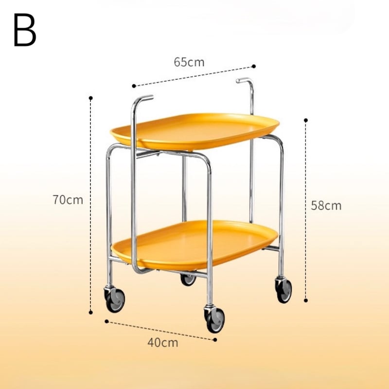 ゴールドバーカート 3段 キャスター付き 幅66×奥行40×高さ82cm COSTWAY ゴールドバーカート 3段 ホームサービングバーカート