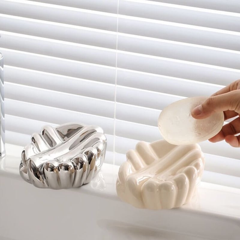 即納】#ノット セラミック ソープディッシュ 全2色 石鹸置き | 70PARK