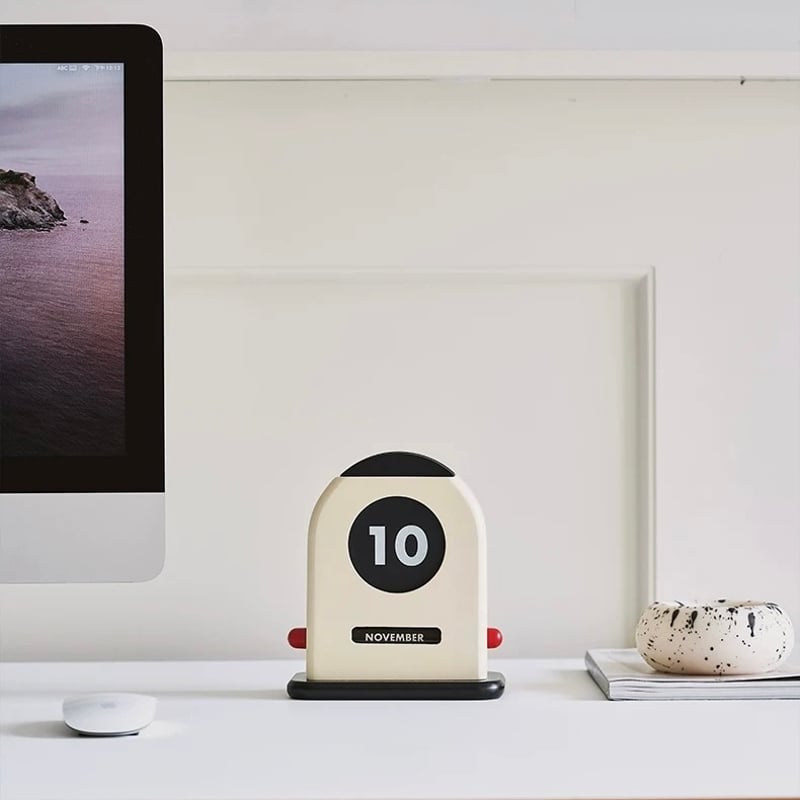 ヴィンテージ 万年 卓上 デスク カレンダー アメリカ製 ドラム型 シルバー① ヴィンテージ 万年 卓上 デスク カレンダー アメリカ製 ドラム型