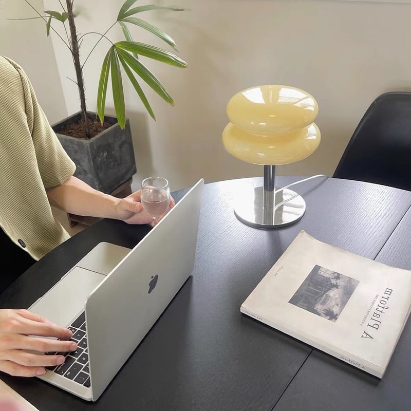 マカロン ガラス テーブル ライト USB ランプ | 70PARK