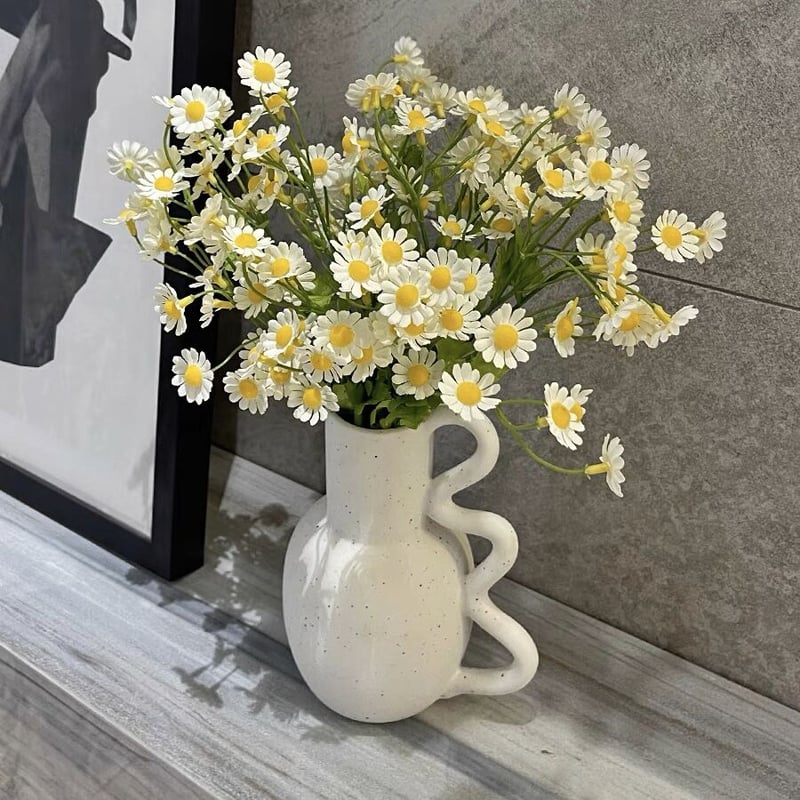 ウエーブ 持ち手 フラワーベース 全2タイプ 花瓶 | 70PARK