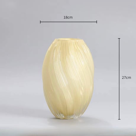 【即納】#ツイスト デザイン ガラス フラワーベース 全2色 花瓶