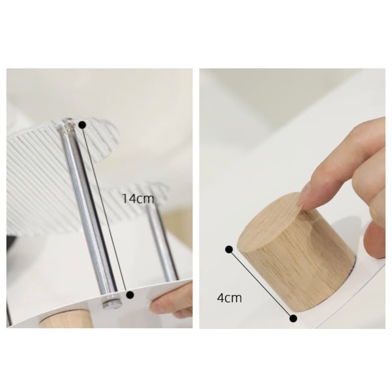 アクリル ウッド ウエーブ 二段 収納 ラック 全2色 トレイ | 70PARK