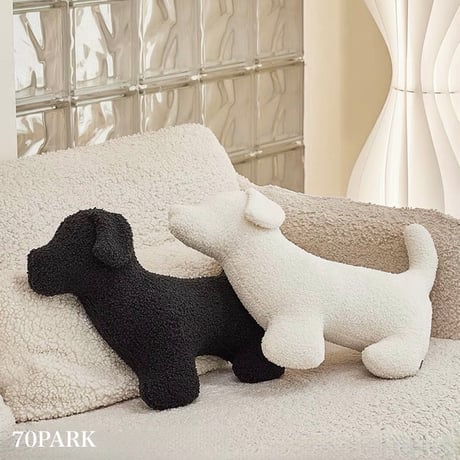 #もこもこ ドッグ クッション 抱き枕 全2色 犬 ぬいぐるみ 50cm