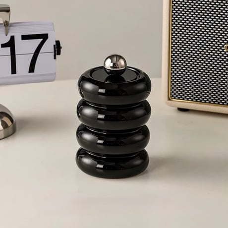 #ボール 蓋付き セラミック 三段 四段 チャビー ブラシスタンド 全6種 小物入れ