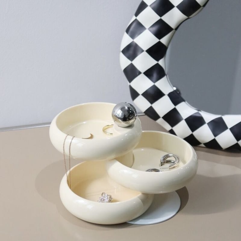 スライド式 3段 アクセサリー トレイ 全4色 収納 | 70PARK